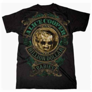 Alice Cooper - Billion Dollar Baby Crest Uni Bl ryhmässä MERCH / T-paita / Rockoff_Nya April24 @ Bengans Skivbutik AB (5525596r)