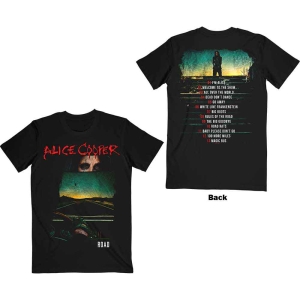 Alice Cooper - Road Cover Tracklist Uni Bl ryhmässä MERCH / T-paita / Rockoff_Nya April24 @ Bengans Skivbutik AB (5525609r)