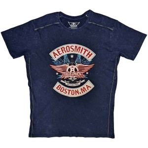 Aerosmith - Boston Pride Snow Wash Uni Navy ryhmässä MERCH / T-paita / Rockoff_Nya April24 @ Bengans Skivbutik AB (5525783r)