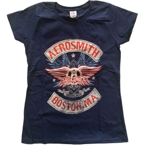 Aerosmith - Boston Pride Lady Navy  1 ryhmässä MERCH / T-paita / Rockoff_Nya April24 @ Bengans Skivbutik AB (5525787r)