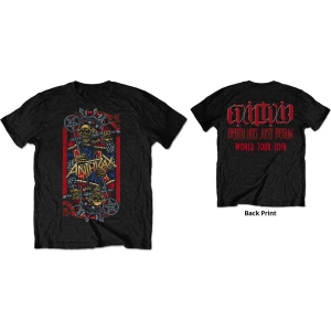 Anthrax - Evil King World Tour 2018 Uni Bl ryhmässä MERCH / T-paita / Rockoff_Nya April24 @ Bengans Skivbutik AB (5526174r)