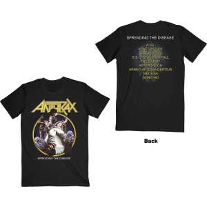 Anthrax - Spreading The Disease Tracklist Uni Bl ryhmässä MERCH / T-paita / Rockoff_Nya April24 @ Bengans Skivbutik AB (5526177r)