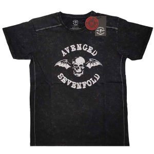 Avenged Sevenfold - Logo Snow Wash Uni Bl ryhmässä MERCH / T-paita / Rockoff_Nya April24 @ Bengans Skivbutik AB (5526471r)