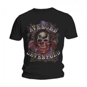 Avenged Sevenfold - Bloody Trellis Uni Bl ryhmässä MERCH / T-paita / Rockoff_Nya April24 @ Bengans Skivbutik AB (5526481r)