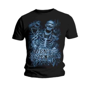 Avenged Sevenfold - Chained Skeleton Uni Bl ryhmässä MERCH / T-paita / Rockoff_Nya April24 @ Bengans Skivbutik AB (5526482r)