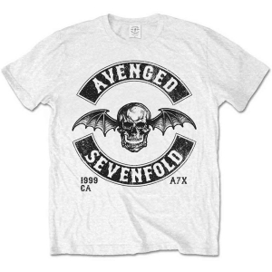 Avenged Sevenfold - Moto Seal Uni Wht ryhmässä MERCH / T-paita / Rockoff_Nya April24 @ Bengans Skivbutik AB (5526499r)