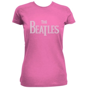 The Beatles - Drop T Rhinestones Lady Pink ryhmässä MERCHANDISE / T-paita / Pop-Rock @ Bengans Skivbutik AB (5527360)