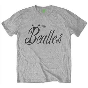 The Beatles - Bug Logo Uni Grey ryhmässä MERCH / T-paita / Rockoff_Nya April24 @ Bengans Skivbutik AB (5527413r)