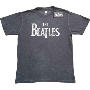 The Beatles - Drop T Logo Snow Wash Uni Char ryhmässä MERCH / T-paita / Rockoff_Nya April24 @ Bengans Skivbutik AB (5527447r)