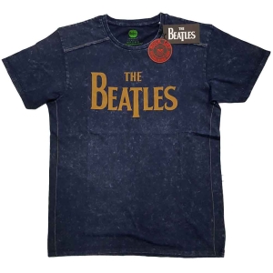 The Beatles - Drop T Logo Snow Wash Uni Navy ryhmässä MERCH / T-paita / Rockoff_Nya April24 @ Bengans Skivbutik AB (5527448r)