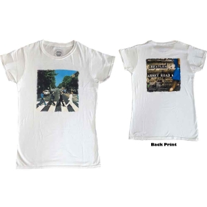 The Beatles - Vtge Abbey Road Lady Wht ryhmässä MERCH / T-paita / Rockoff_Nya April24 @ Bengans Skivbutik AB (5527467r)