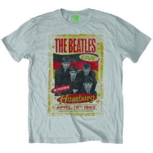 The Beatles - Hamburg Poster 1962 Uni Grey ryhmässä MERCH / T-paita / Rockoff_Nya April24 @ Bengans Skivbutik AB (5527485r)