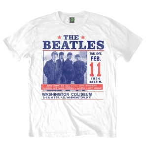 The Beatles - Washington Coliseum Uni Wht  2 ryhmässä MERCHANDISE / T-paita / Pop-Rock @ Bengans Skivbutik AB (5527548)