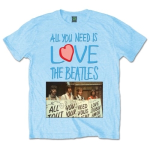 The Beatles - Aynil Playcards Uni Lht Blue ryhmässä MERCHANDISE / T-paita / Pop-Rock @ Bengans Skivbutik AB (5527621)