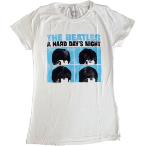 The Beatles - Hard Days Night Pastel Lady Wht  1 ryhmässä MERCHANDISE / T-paita / Pop-Rock @ Bengans Skivbutik AB (5527673)