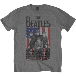 The Beatles - Flag/Vegas Uni Grey ryhmässä MERCH / T-paita / Rockoff_Nya April24 @ Bengans Skivbutik AB (5527770r)