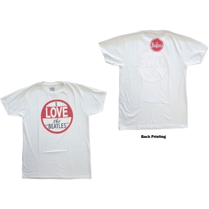 The Beatles - Vtge I Love The Beatles Uni Wht ryhmässä MERCH / T-paita / Rockoff_Nya April24 @ Bengans Skivbutik AB (5527777r)