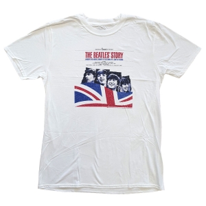 The Beatles - Beatles Story Uni Wht ryhmässä MERCH / T-paita / Rockoff_Nya April24 @ Bengans Skivbutik AB (5527781r)