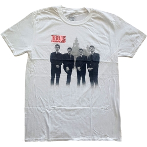 The Beatles - Beatles In Liverpool Uni Wht ryhmässä MERCH / T-paita / Rockoff_Nya April24 @ Bengans Skivbutik AB (5527783r)