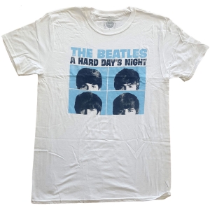 The Beatles - Hard Days Night Pastel Uni Wht  1 ryhmässä MERCH / T-paita / Rockoff_Nya April24 @ Bengans Skivbutik AB (5527807r)