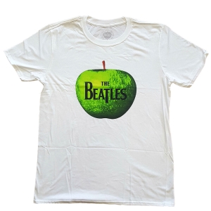 The Beatles - Apple Uni Wht  2 ryhmässä MERCHANDISE / T-paita / Pop-Rock @ Bengans Skivbutik AB (5527836)