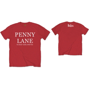 The Beatles - Penny Lane Uni Red ryhmässä MERCH / T-paita / Rockoff_Nya April24 @ Bengans Skivbutik AB (5528313r)