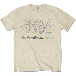 The Beatles - Outline Faces On Apple Uni Sand ryhmässä MERCH / T-paita / Rockoff_Nya April24 @ Bengans Skivbutik AB (5528347r)