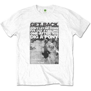 The Beatles - Rooftop Shot Uni Wht ryhmässä MERCH / T-paita / Rockoff_Nya April24 @ Bengans Skivbutik AB (5528384r)