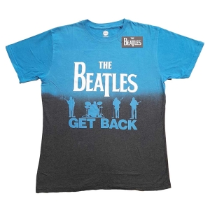 The Beatles - Get Back Uni Blue Dip-Dye ryhmässä MERCH / T-paita / Rockoff_Nya April24 @ Bengans Skivbutik AB (5528385r)