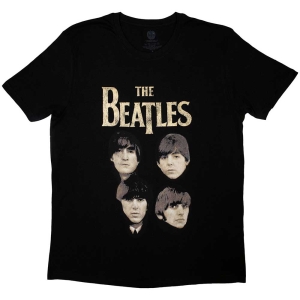 The Beatles - 4 Heads Uni Bl ryhmässä MERCH / T-paita / Rockoff_Nya April24 @ Bengans Skivbutik AB (5528962r)