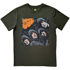 The Beatles - Rubber Soul Album Cover Uni Green ryhmässä MERCH / T-paita / Rockoff_Nya April24 @ Bengans Skivbutik AB (5528972r)