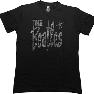 The Beatles - Retro Logo Diamante Uni Bl ryhmässä MERCH / T-paita / Rockoff_Nya April24 @ Bengans Skivbutik AB (5528980r)