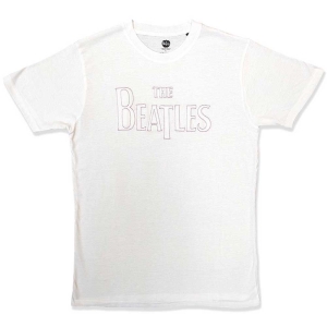 The Beatles - Drop T Embroidered Uni Wht ryhmässä MERCH / T-paita / Rockoff_Nya April24 @ Bengans Skivbutik AB (5528985r)