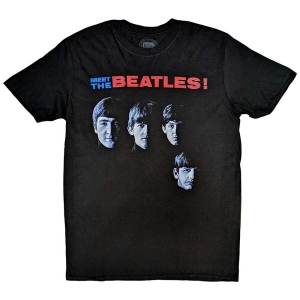 The Beatles - Meet The Beatles Uni Bl ryhmässä MERCH / T-paita / Rockoff_Nya April24 @ Bengans Skivbutik AB (5528998r)