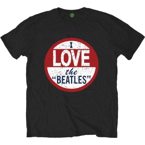 The Beatles - I Love The Beatles Single Print Uni Bl ryhmässä MERCH / T-paita / Rockoff_Nya April24 @ Bengans Skivbutik AB (5529000r)