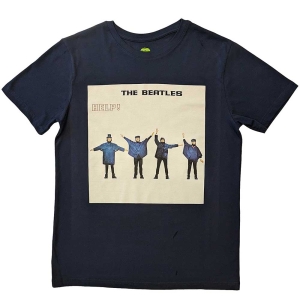 The Beatles - Help! Album Cover Uni Navy ryhmässä MERCH / T-paita / Rockoff_Nya April24 @ Bengans Skivbutik AB (5529015r)