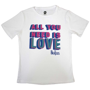 The Beatles - All You Need Is Love Lady Wht ryhmässä MERCH / T-paita / Rockoff_Nya April24 @ Bengans Skivbutik AB (5529023r)