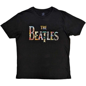 The Beatles - Logo Treatment Uni Bl ryhmässä MERCH / T-paita / Rockoff_Nya April24 @ Bengans Skivbutik AB (5529026r)