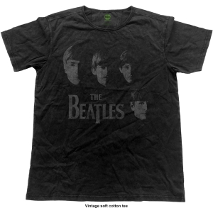 The Beatles - Vtge Faces Uni Bl ryhmässä MERCH / T-paita / Rockoff_Nya April24 @ Bengans Skivbutik AB (5529061r)