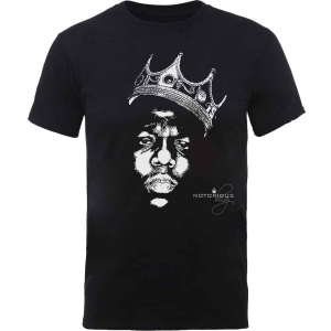 Biggie Smalls - Crown Face Uni Bl ryhmässä MERCHANDISE / T-paita / Hip Hop-Rap @ Bengans Skivbutik AB (5529258r)