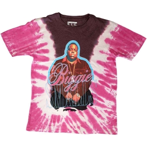 Biggie Smalls - Neon Glow Uni Pink Dip-Dye ryhmässä MERCHANDISE / T-paita / Hip Hop-Rap @ Bengans Skivbutik AB (5529455r)