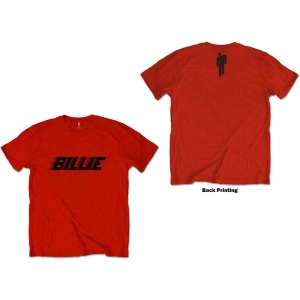 Billie Eilish - Racer Logo & Blohsh Uni Red ryhmässä MERCH / T-paita / Rockoff_Nya April24 @ Bengans Skivbutik AB (5529465r)