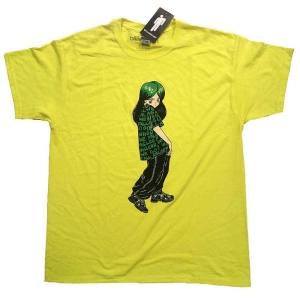 Billie Eilish - Anime Billie Uni Green ryhmässä MERCH / T-paita / Rockoff_Nya April24 @ Bengans Skivbutik AB (5529473r)