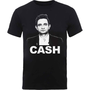 Johnny Cash - Straight Stare Uni Bl  1 ryhmässä MERCHANDISE / T-paita / Country @ Bengans Skivbutik AB (5529486)