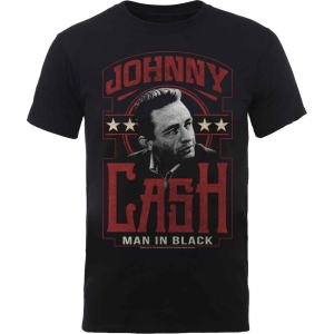 Johnny Cash - Man In Black Uni Bl  1 ryhmässä MERCHANDISE / T-paita / Country @ Bengans Skivbutik AB (5529489)