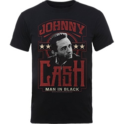 Johnny Cash - Man In Black Uni Bl  2 ryhmässä MERCHANDISE / T-paita / Country @ Bengans Skivbutik AB (5529490)