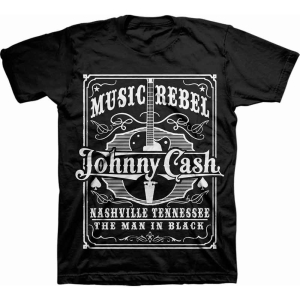 Johnny Cash - Music Rebel Uni Bl  1 ryhmässä MERCHANDISE / T-paita / Country @ Bengans Skivbutik AB (5529494)