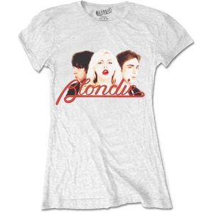 Blondie - Parallel Lines Halftone Lady Wht ryhmässä MERCHANDISE / T-paita / Pop-Rock @ Bengans Skivbutik AB (5529798r)