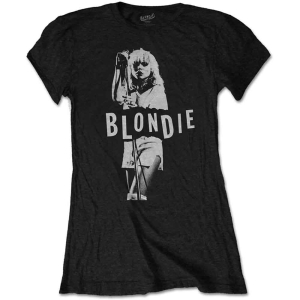 Blondie - Mic Stand Lady Bl ryhmässä MERCH / T-paita / Rockoff_Nya April24 @ Bengans Skivbutik AB (5529803r)