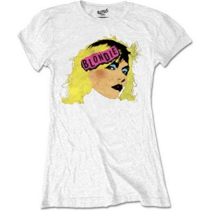 Blondie - Packaged Punk Logo Lady Wht ryhmässä MERCH / T-paita / Rockoff_Nya April24 @ Bengans Skivbutik AB (5529808r)